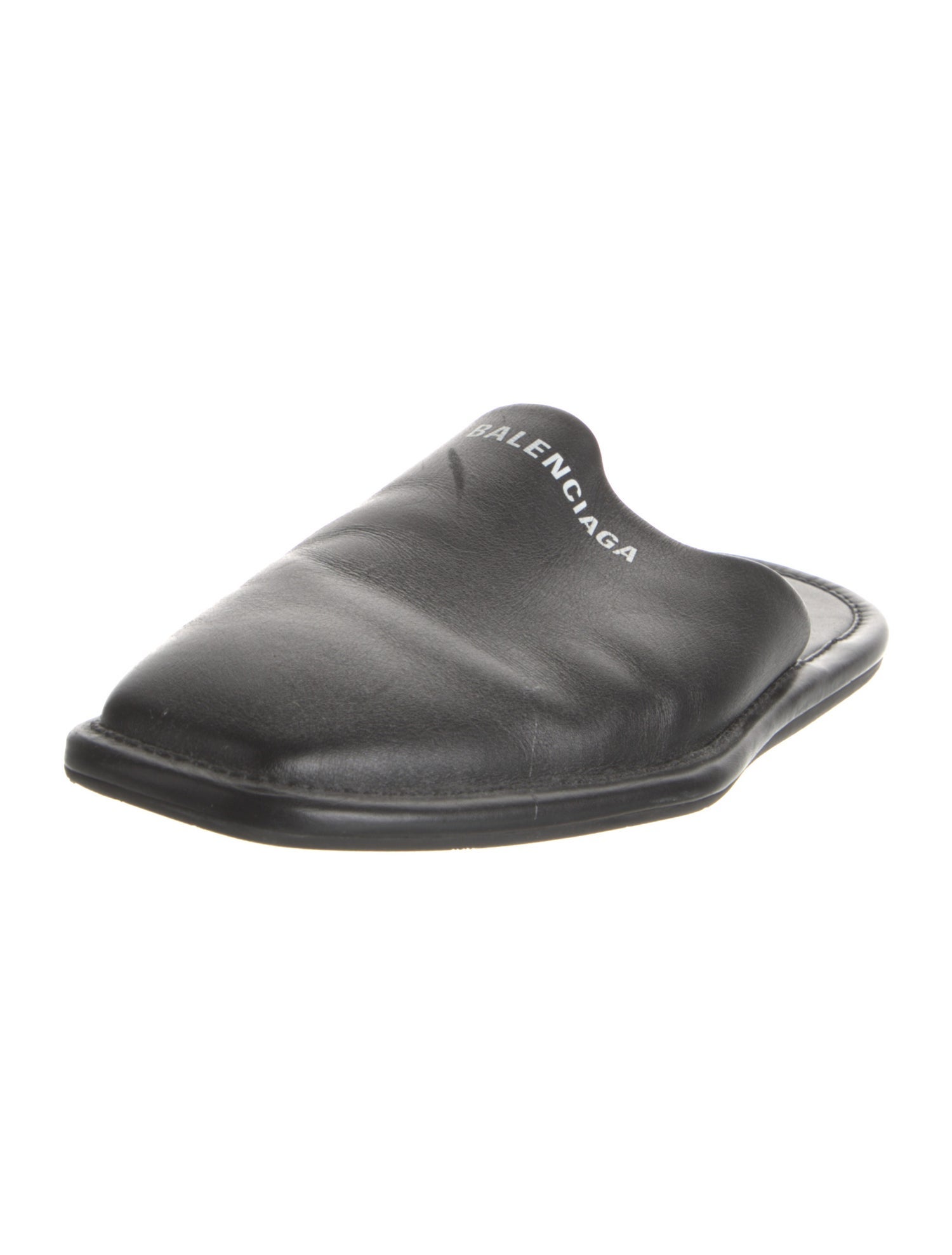 Balenciaga Leather Slippers