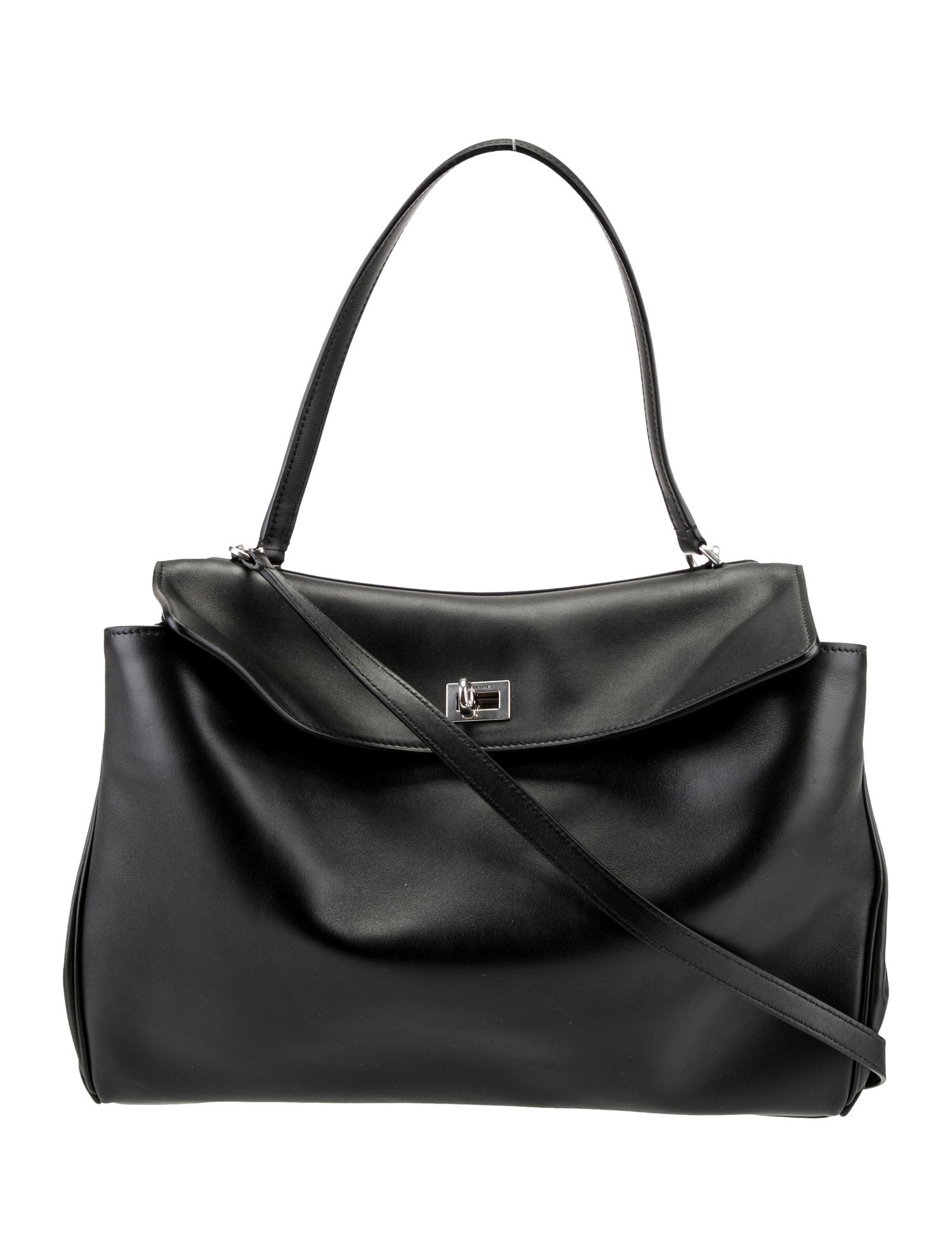 Balenciaga Leather Women's Rodeo Handbag Medium in Espresso Medium 2024