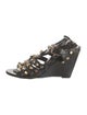 Balenciaga Leather Studded Accents Gladiator Sandals