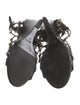 Balenciaga Leather Studded Accents Gladiator Sandals