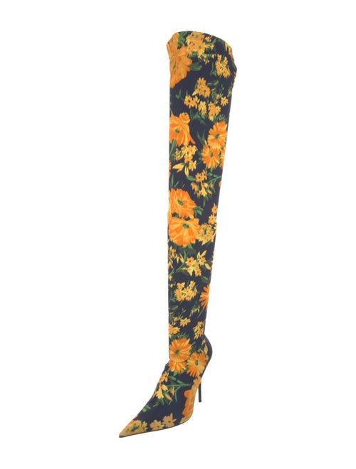 Balenciaga Floral Print Boots
