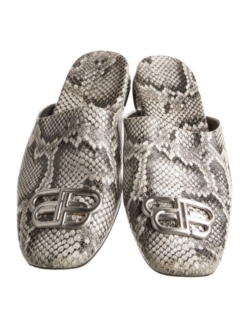 Balenciaga Snakeskin Animal Print Mules