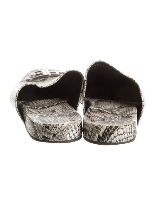 Balenciaga Snakeskin Animal Print Mules