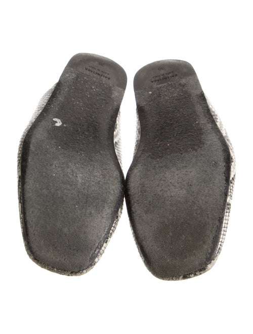 Balenciaga Snakeskin Animal Print Mules