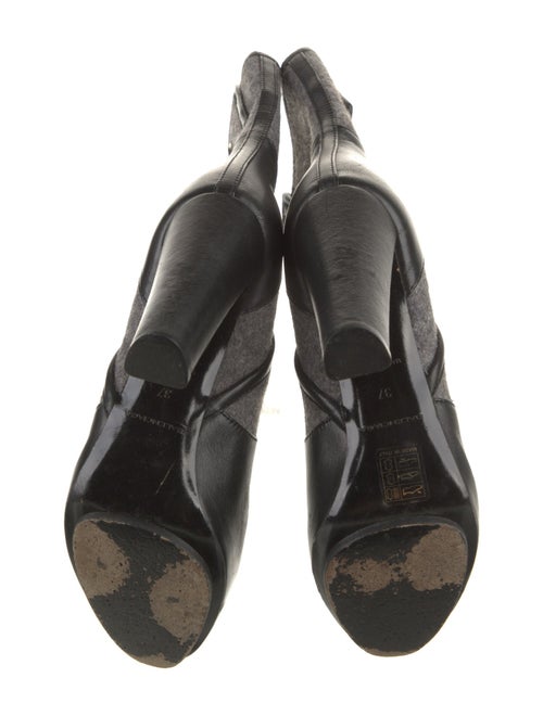 Balenciaga Leather Colorblock Pattern Boots