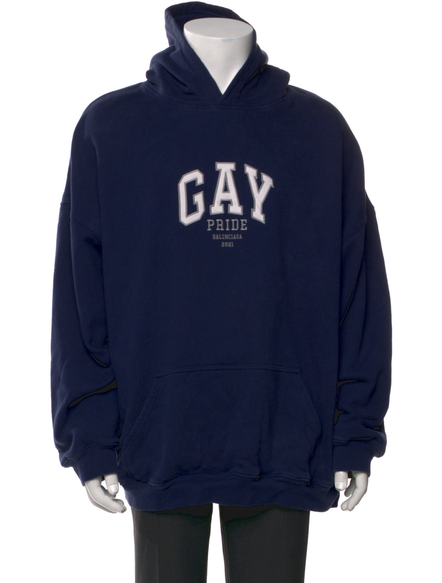 Balenciaga 2021 Signature Logo Hoodie