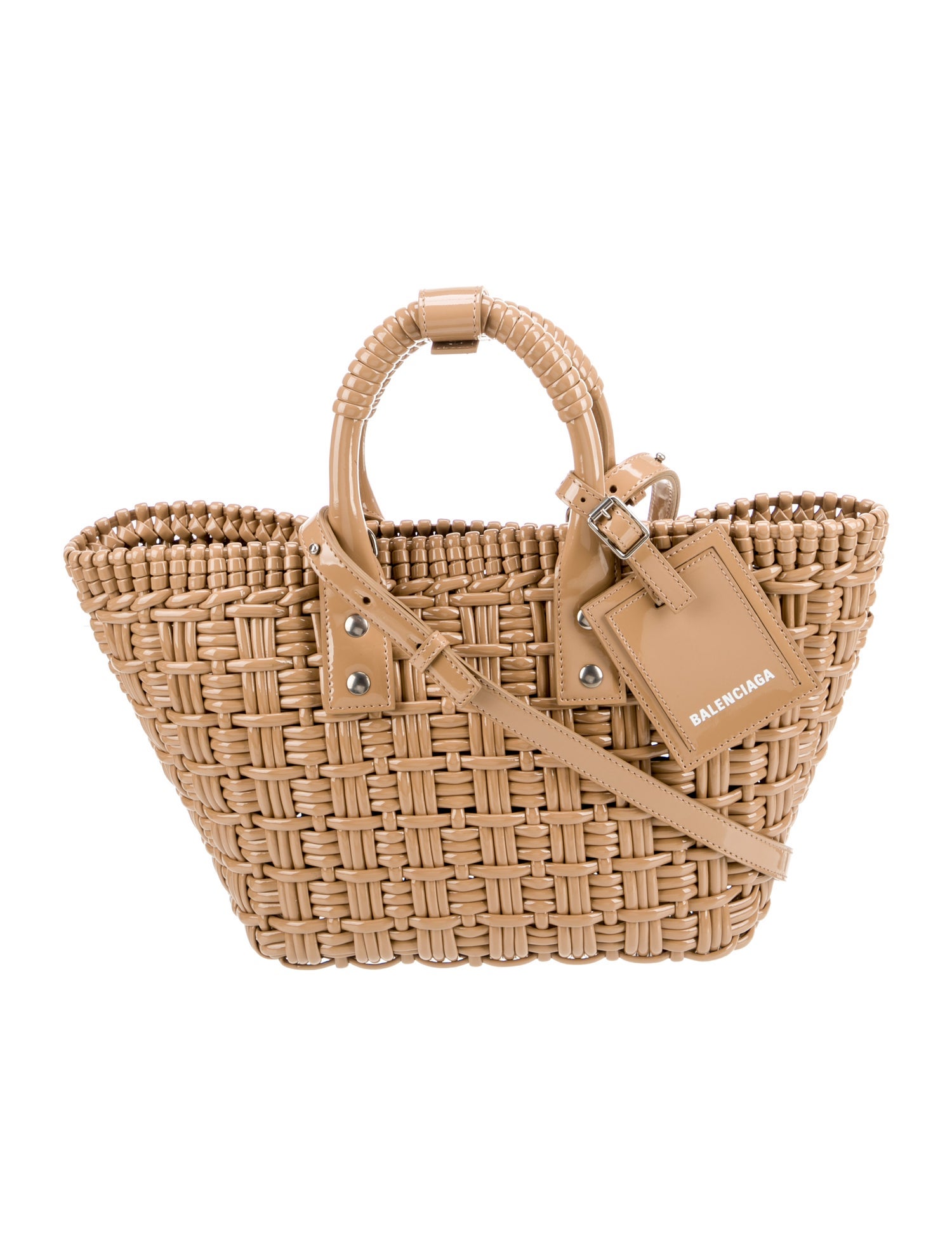 Balenciaga Patent Leather Bistro Basket XS 2022