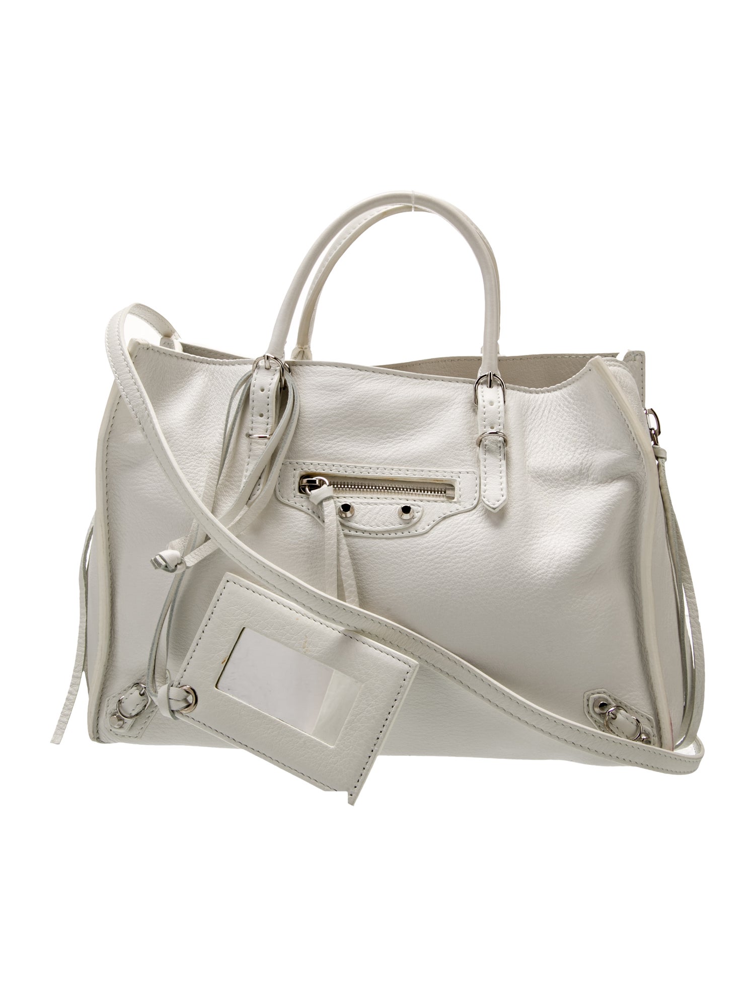 Balenciaga Leather Motocross City Metallic Edge