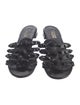 Balenciaga Leather Studded Accents Slides