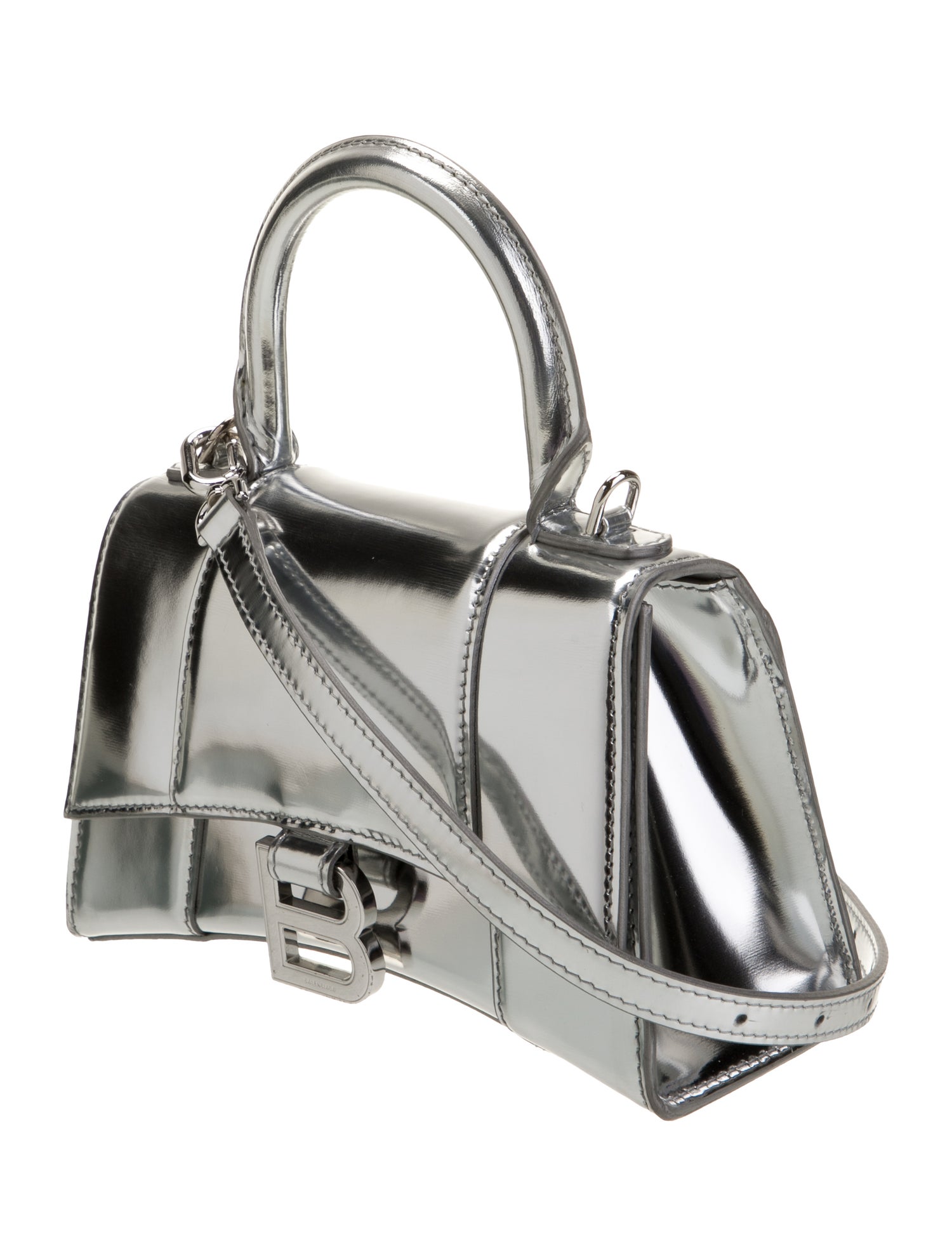 Balenciaga Patent Leather Hourglass XS 2023