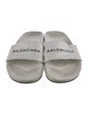 Balenciaga Leather Printed Slides