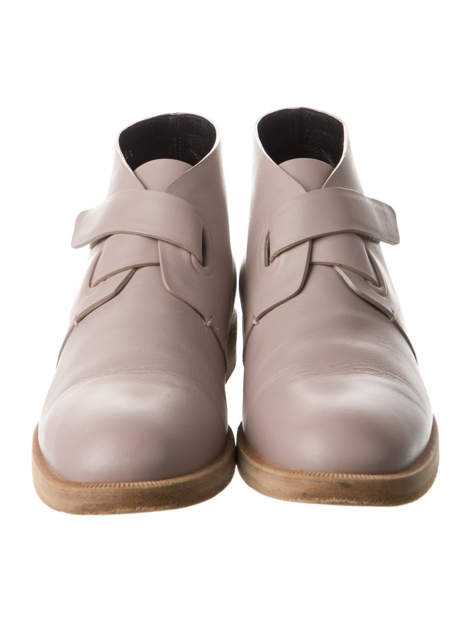 Balenciaga Leather Lace-Up Boots