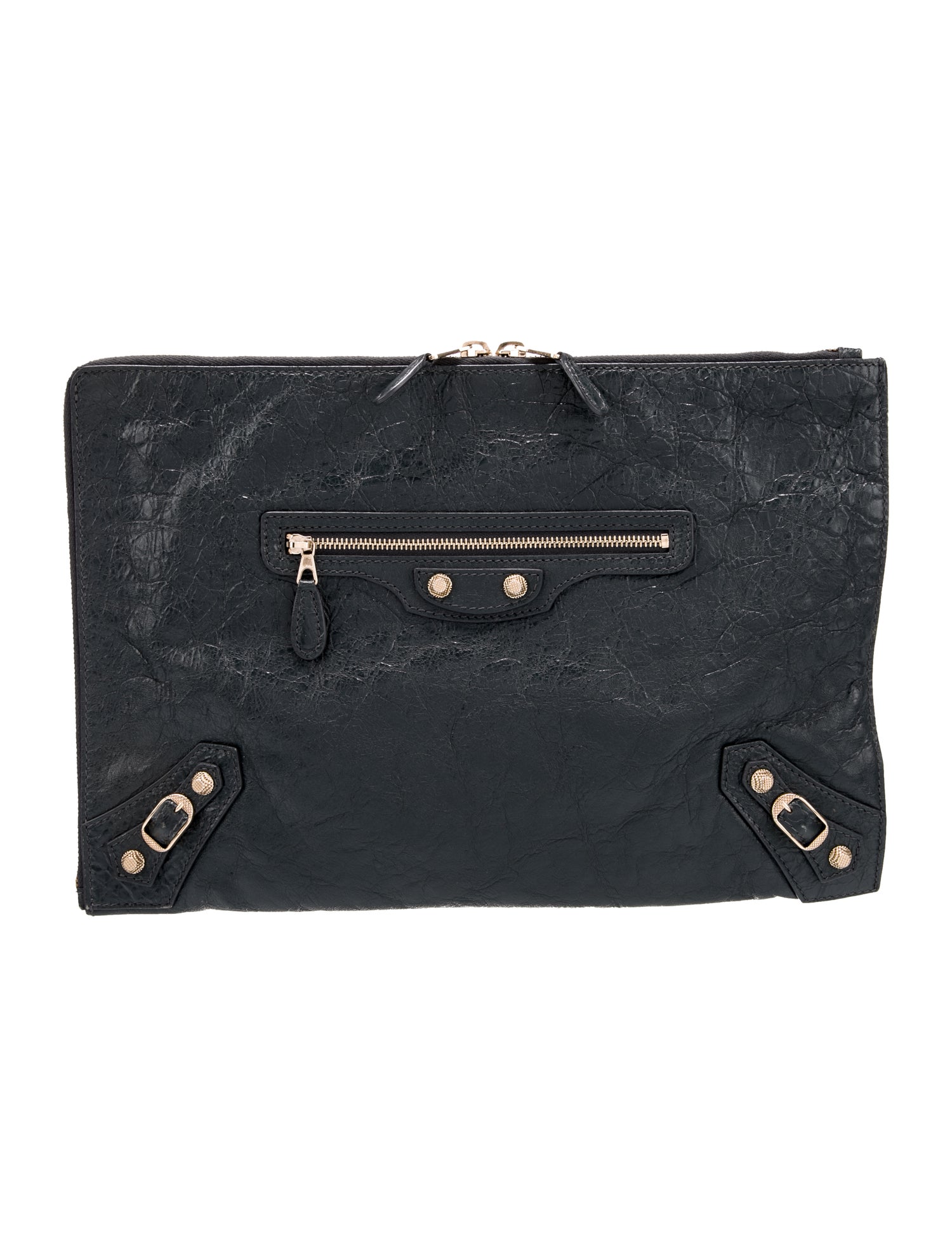 Balenciaga Leather Motocross Pouch