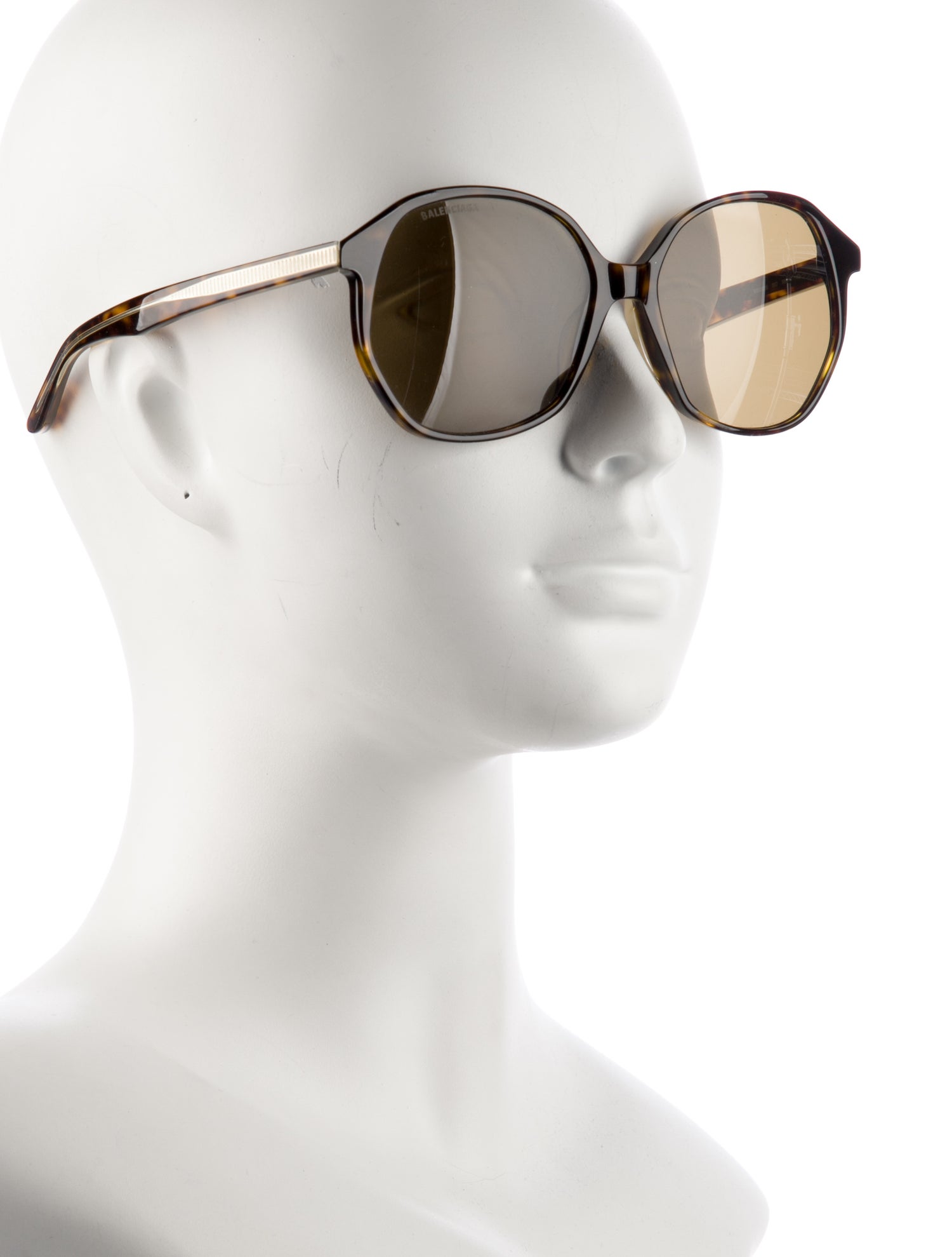 Balenciaga Square Tinted Sunglasses