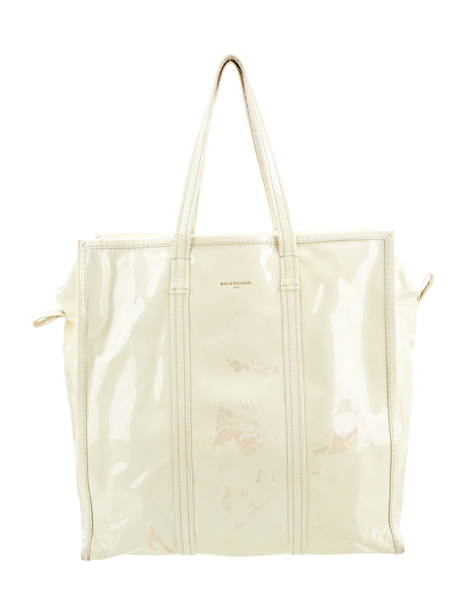 Balenciaga Patent Leather Bazar M Shopper