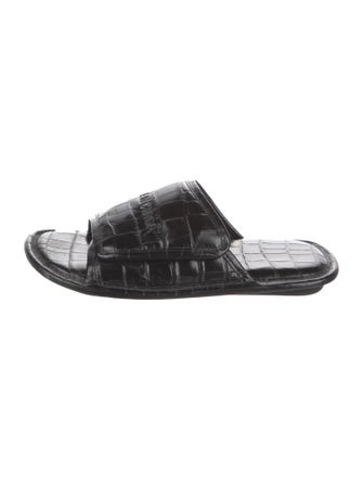 Balenciaga Leather Slides