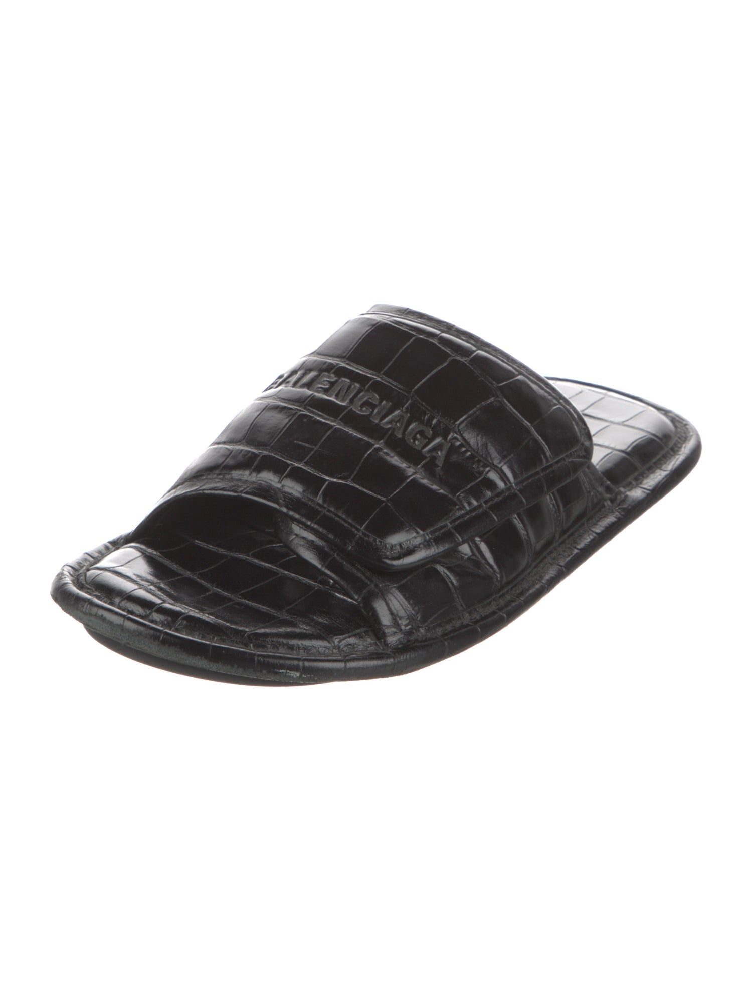 Balenciaga Leather Slides