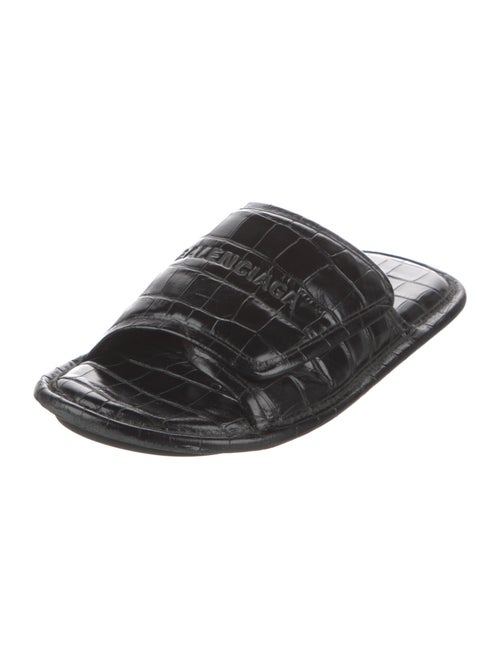 Balenciaga Leather Slides