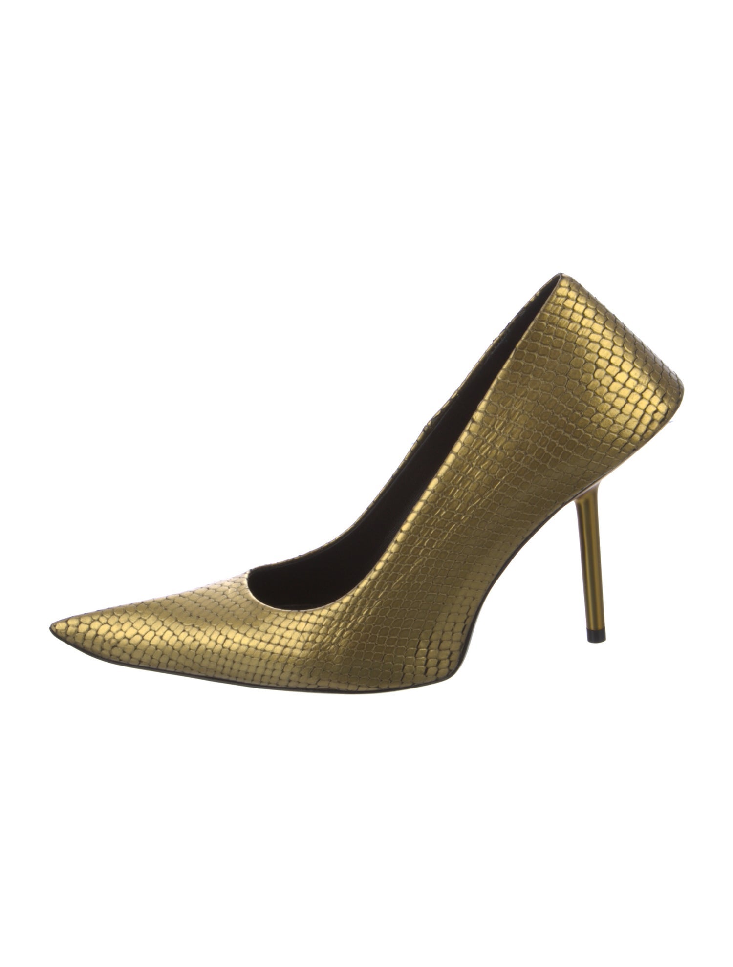 Balenciaga Leather Animal Print Pumps