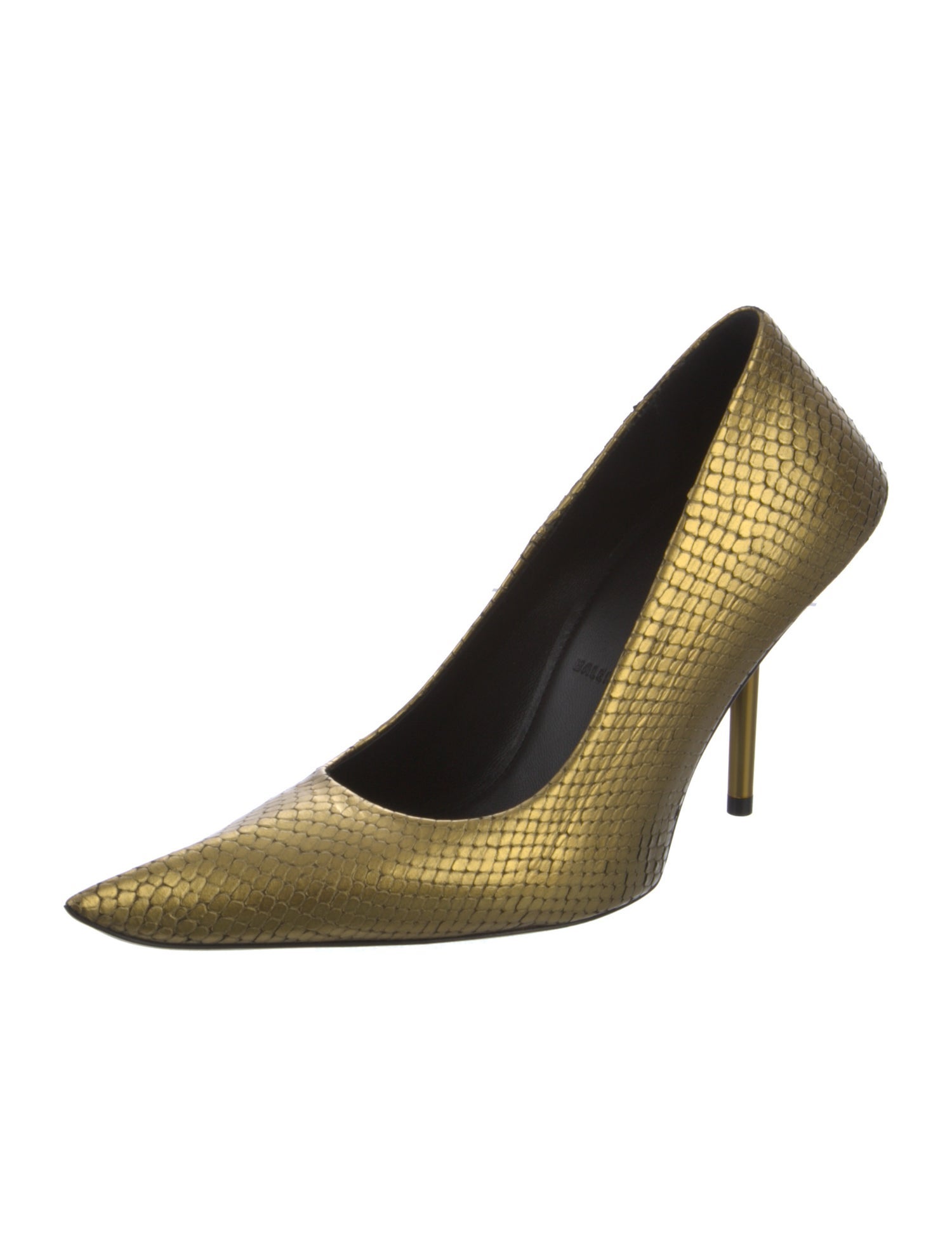 Balenciaga Leather Animal Print Pumps