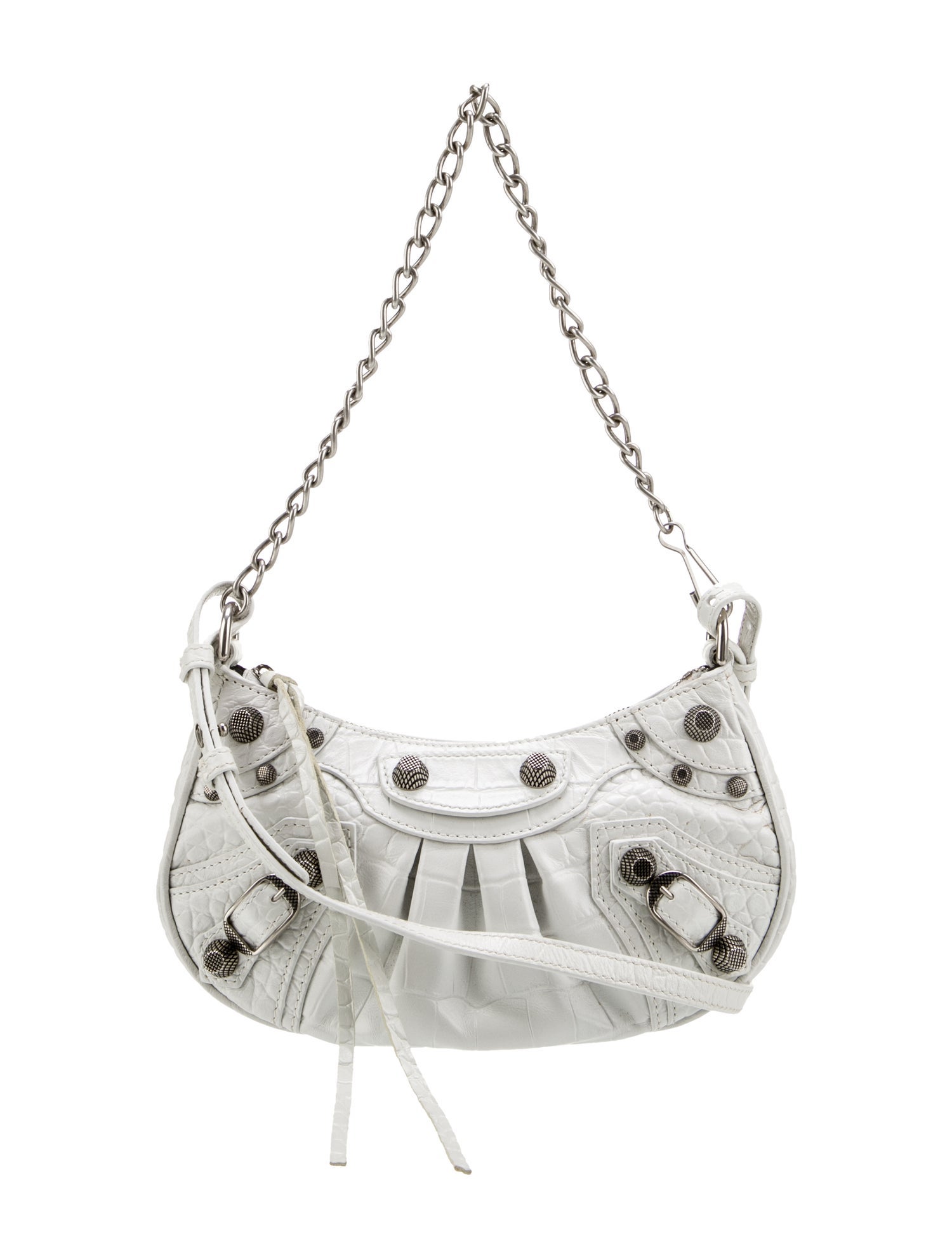 Balenciaga Embossed Leather Evening Bag Mini 2022