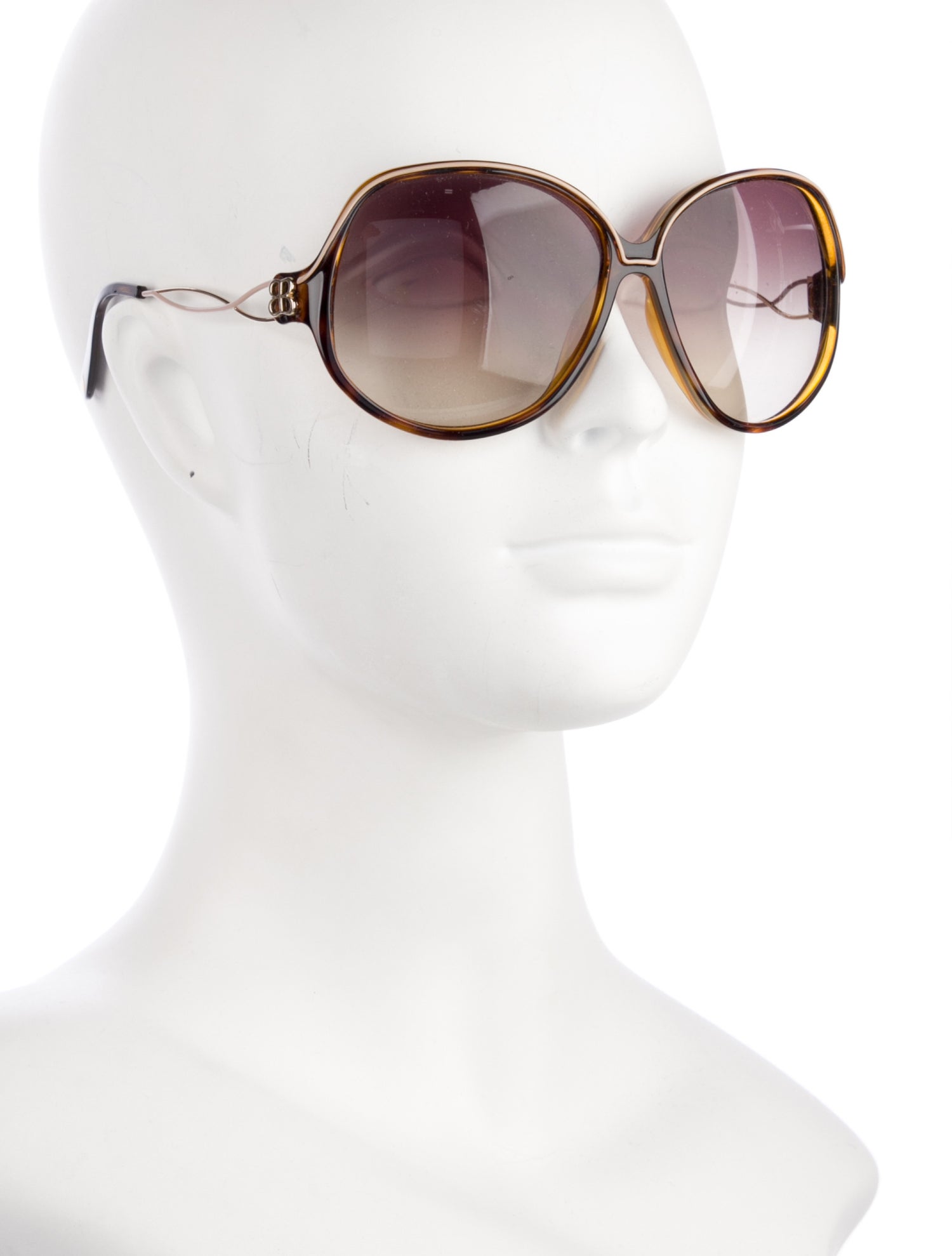 Balenciaga Oversize Gradient Sunglasses