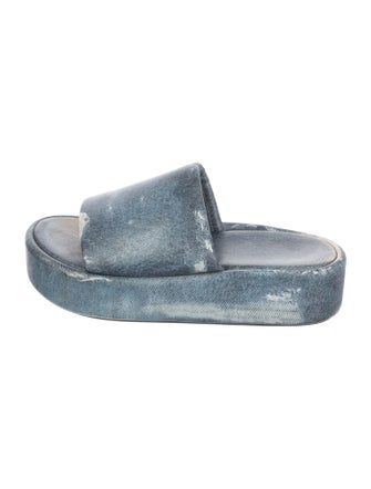 Balenciaga Leather Slides