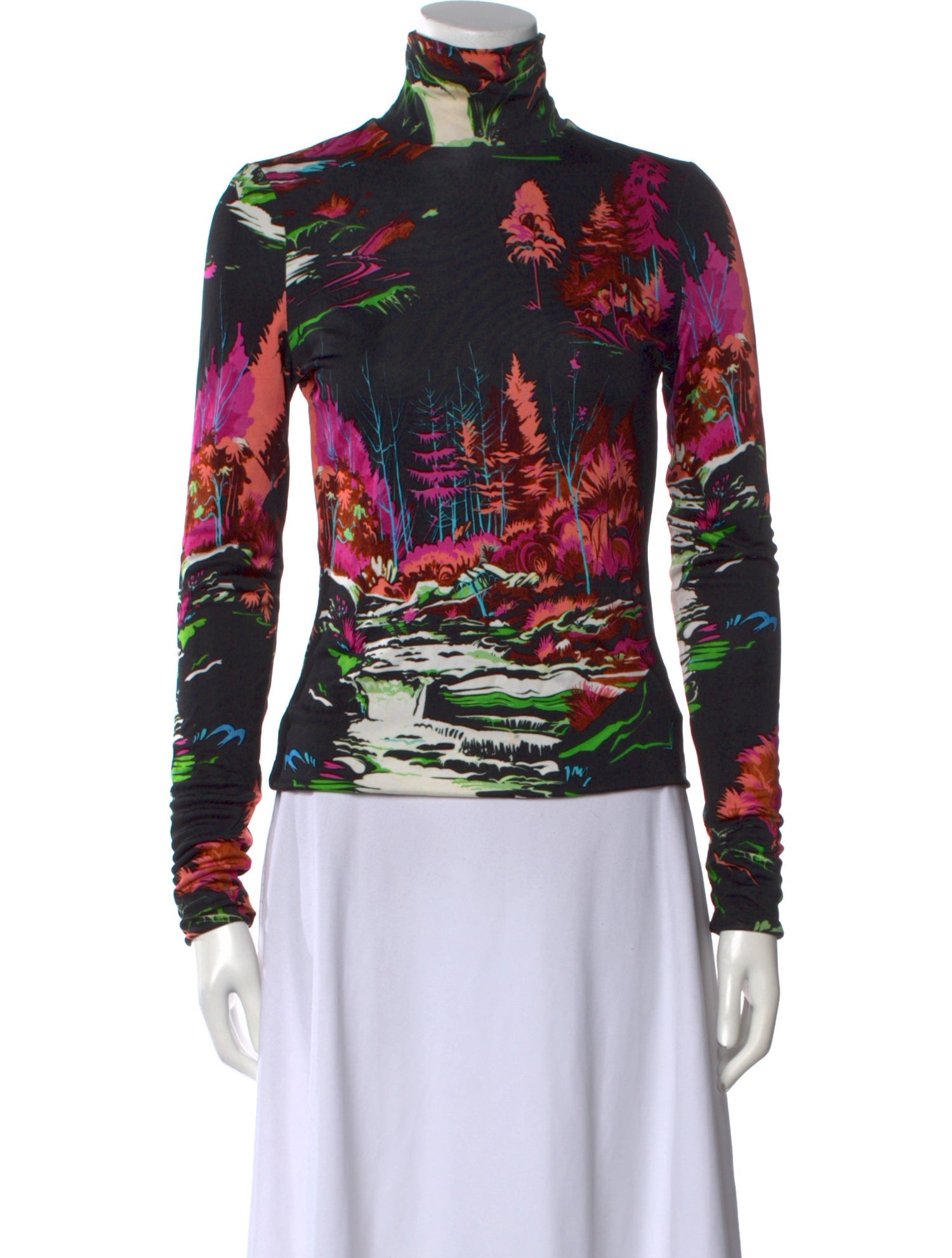 Balenciaga 2014 Printed Top