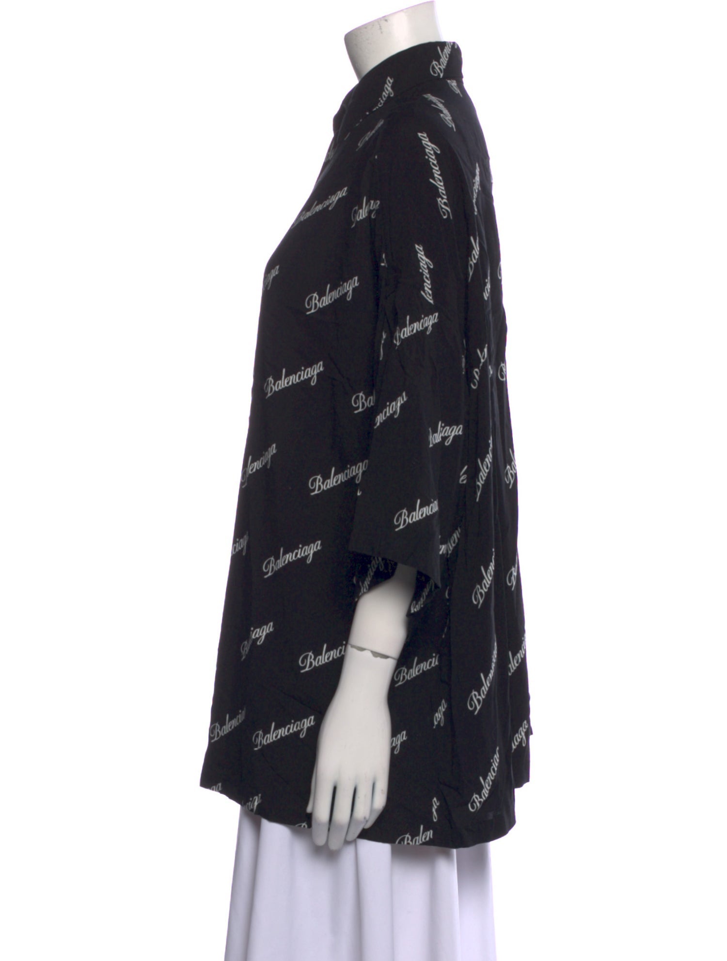 Balenciaga 2020 Printed Button-Up Top