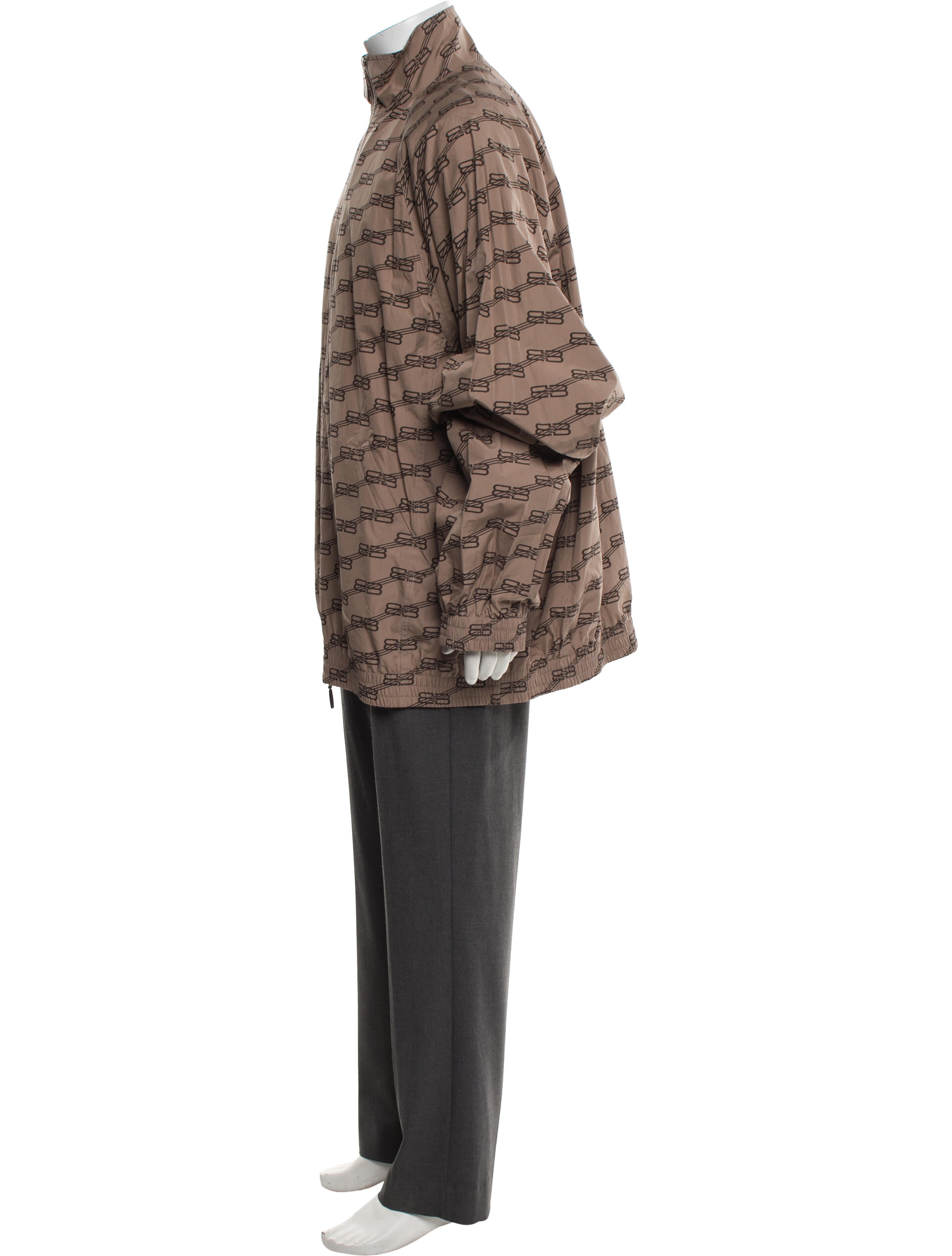 Balenciaga 2022 Monogram Pattern Parka w/ Tags