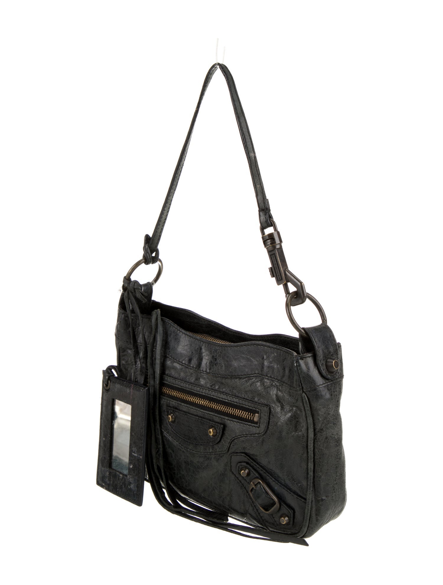 Balenciaga Leather motocross hip