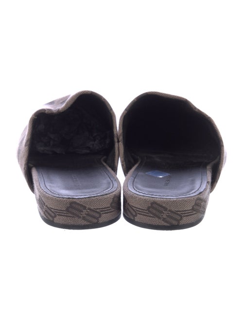 Balenciaga Monogram Pattern Canvas Mules