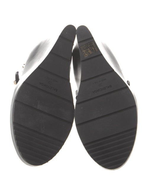 Balenciaga Leather Studded Accents Sandals