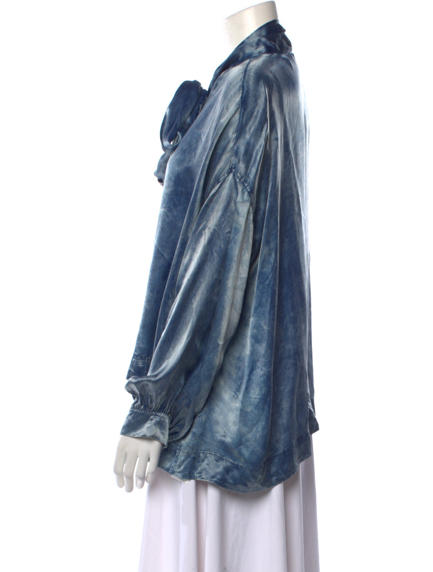 Balenciaga 2019 Tie Neck Blouse