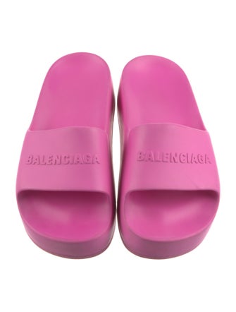 Balenciaga Rubber Printed Slides