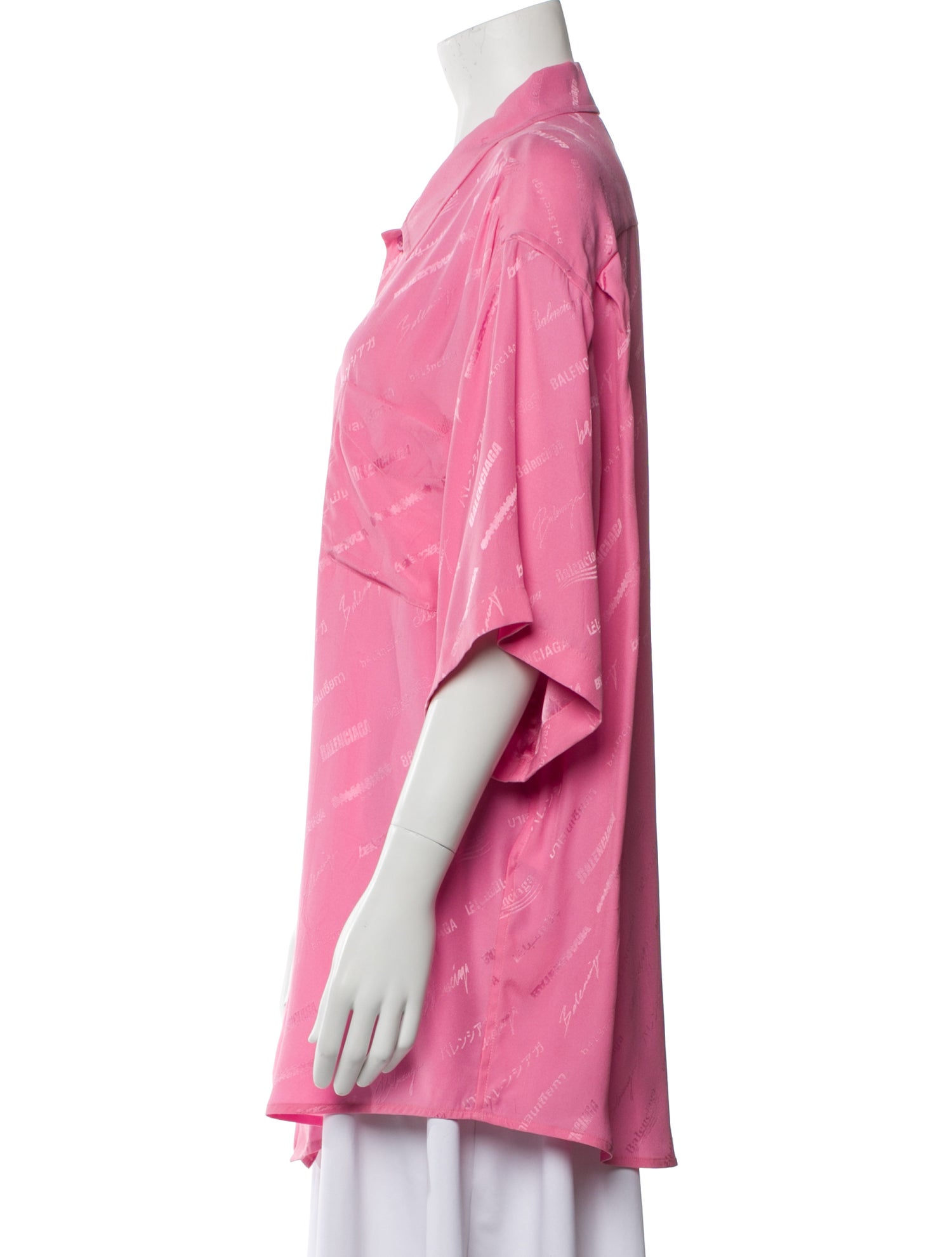 Balenciaga 2023 Silk Pajama Top