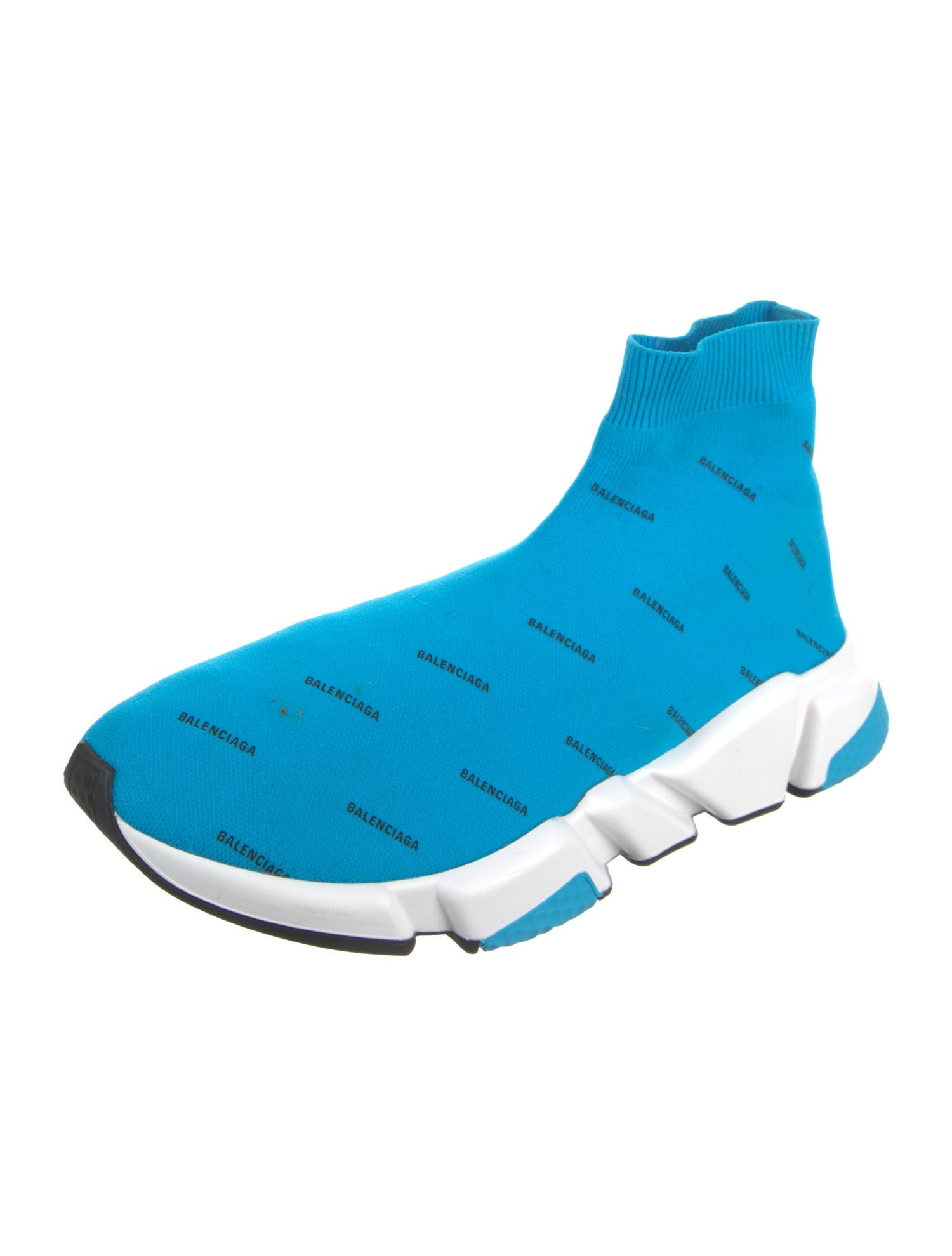 Balenciaga Speed Trainer 'All Over Logo' Sock Sneakers