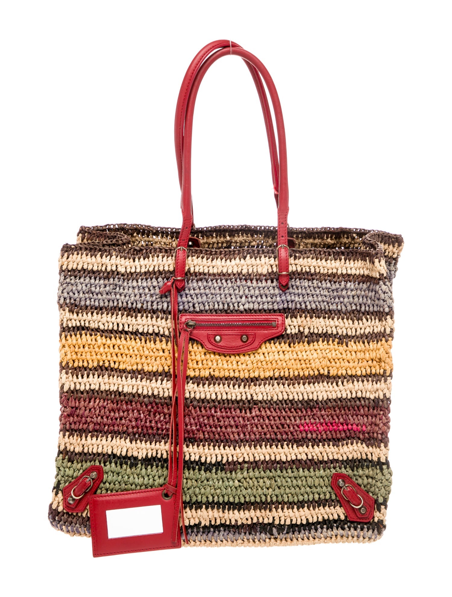 Balenciaga Raffia Panier