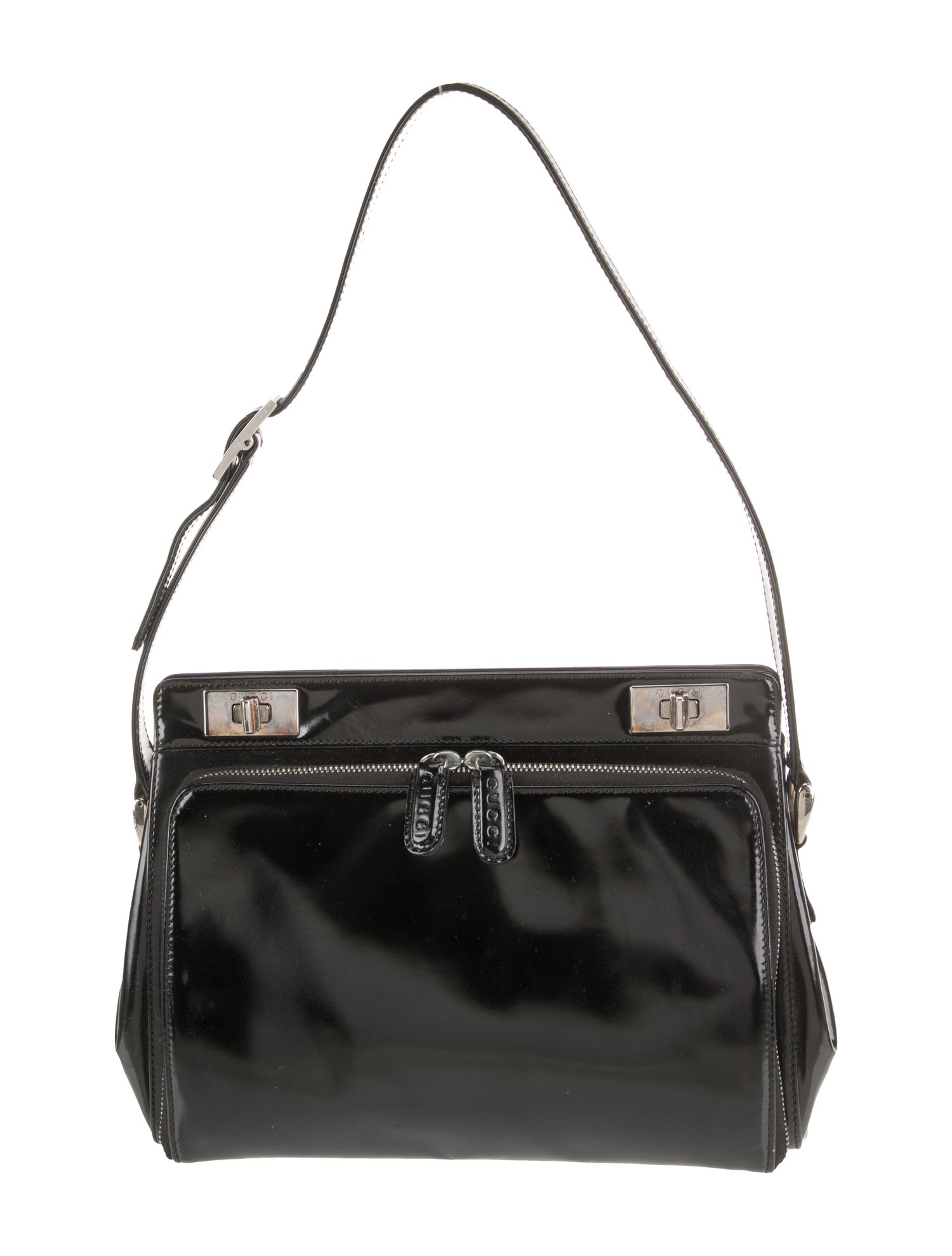 Gucci Patent Leather Shoulder Bag Vintage