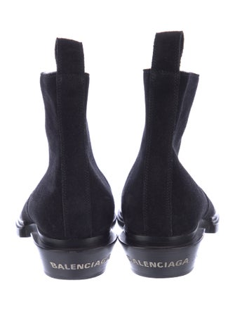 Balenciaga Suede Western Boots