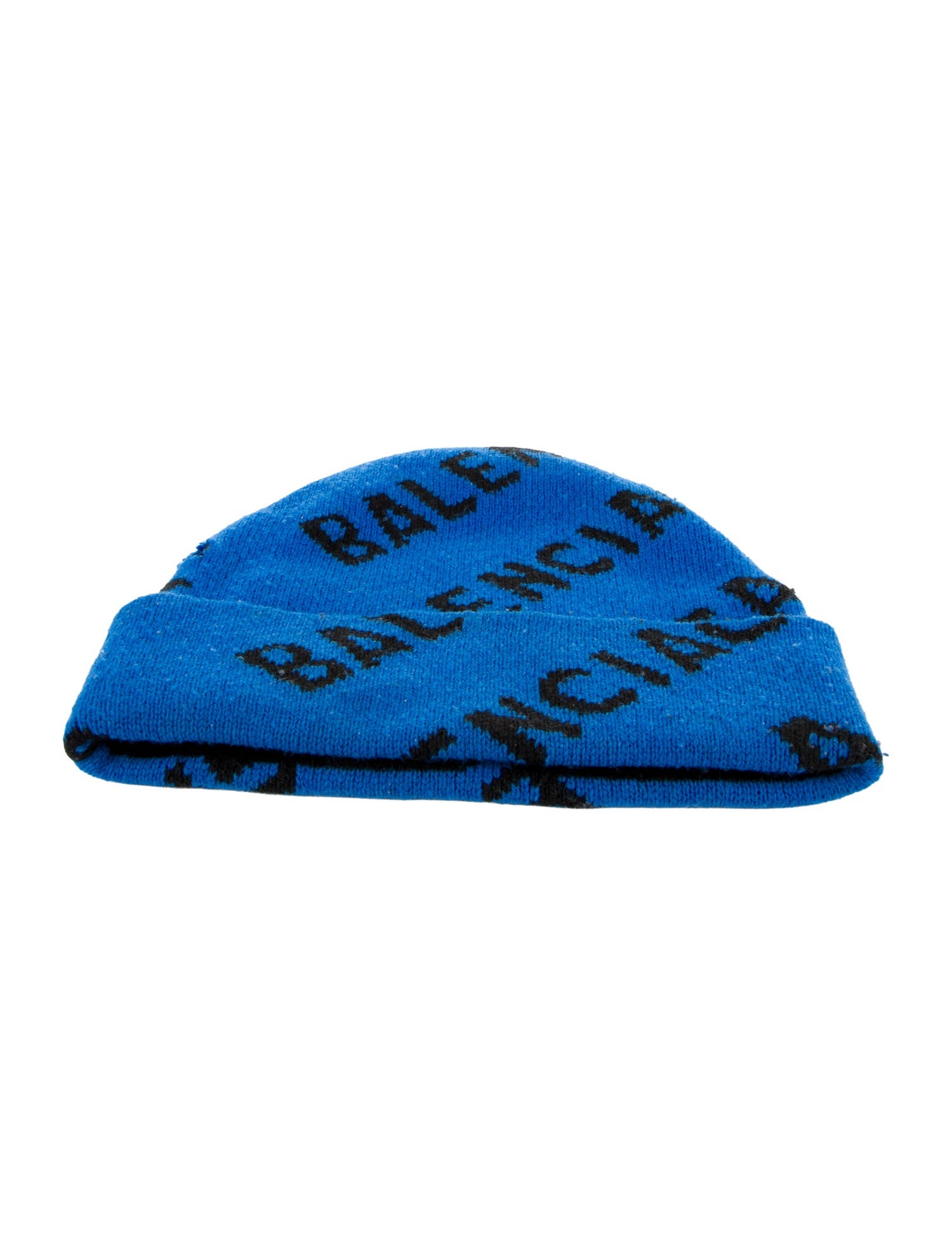 Balenciaga Wool All Over Logo Beanie