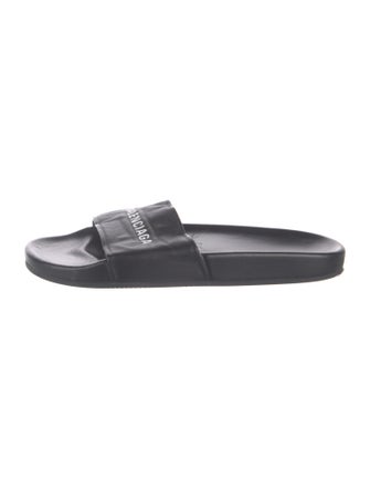 Balenciaga Leather Slides