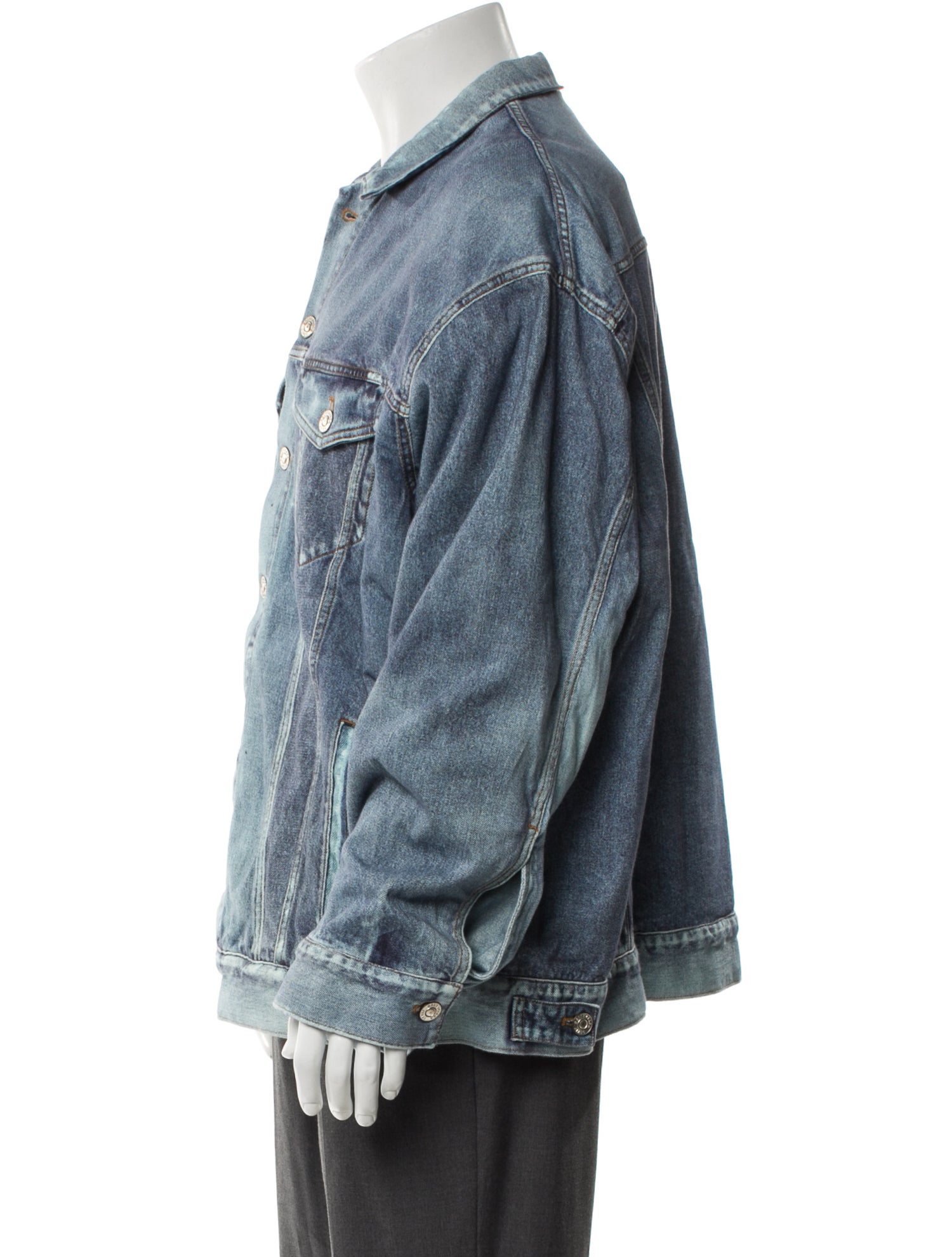 Balenciaga 2022 Trompe L'oeil Denim Jacket w/ Tags