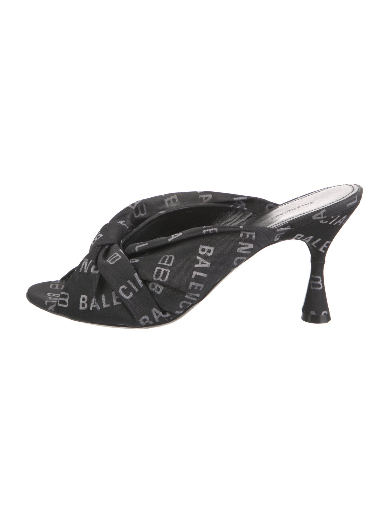 Balenciaga Printed Ruffle Embellishment Slides