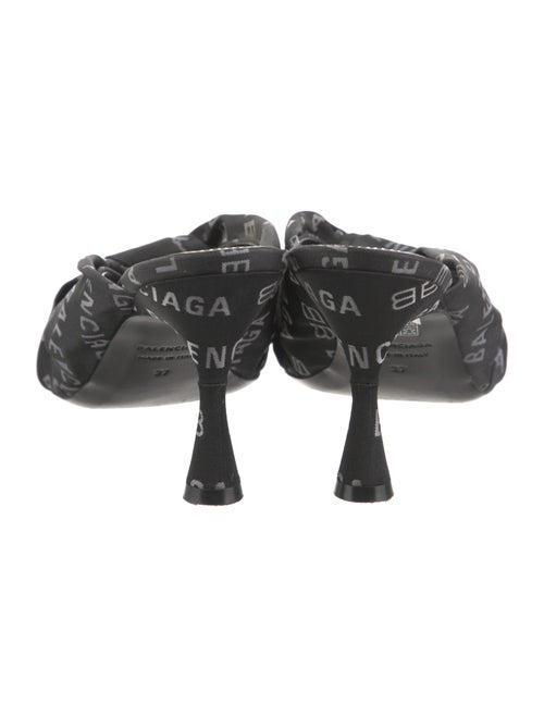 Balenciaga Printed Ruffle Embellishment Slides