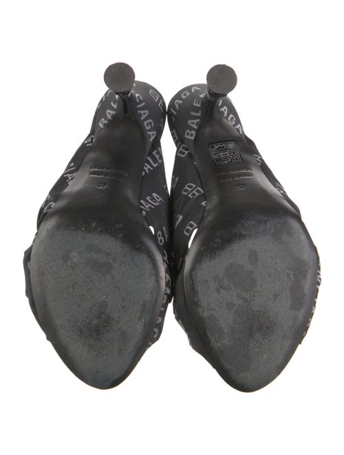 Balenciaga Printed Ruffle Embellishment Slides