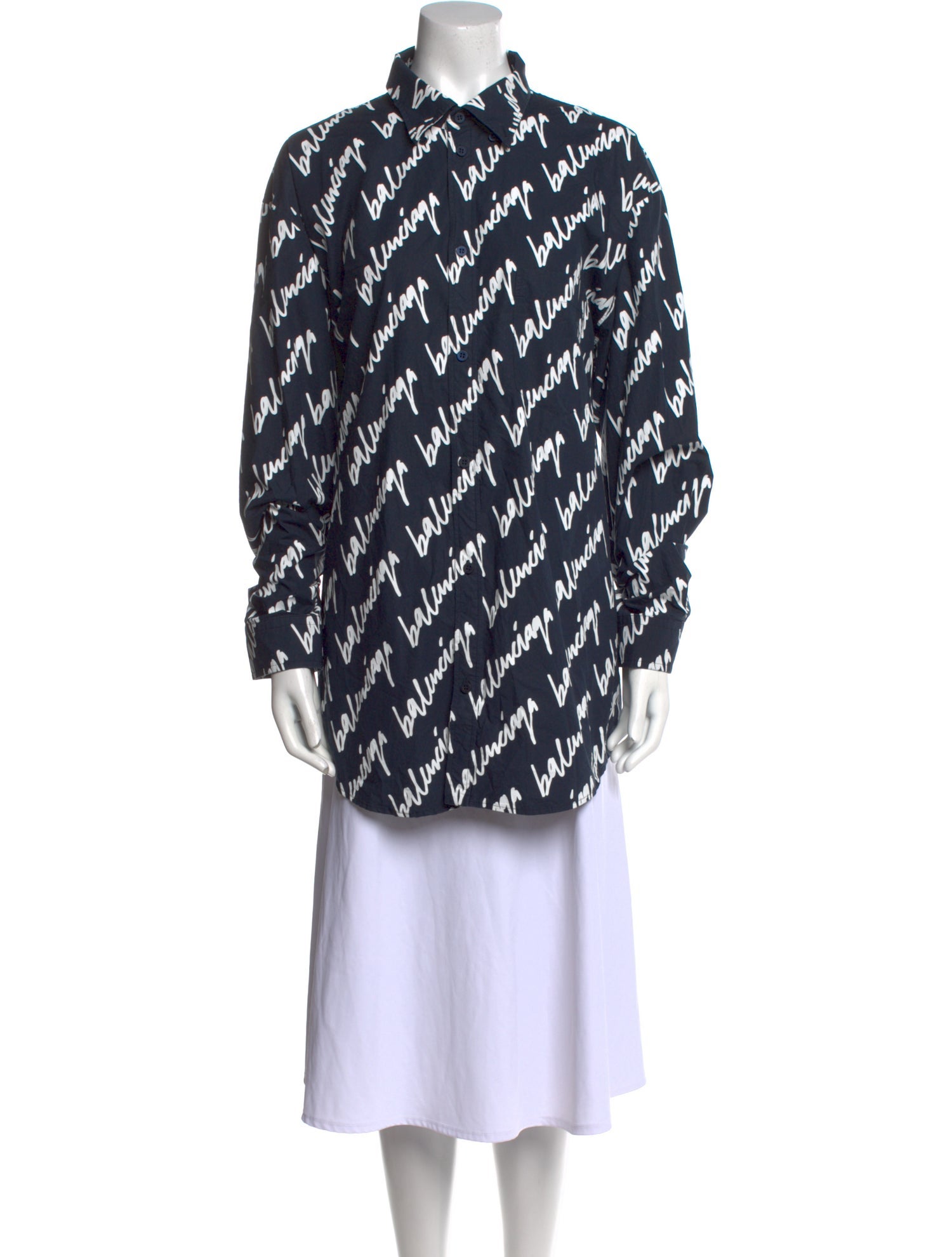 Balenciaga 2021 Printed Tunic