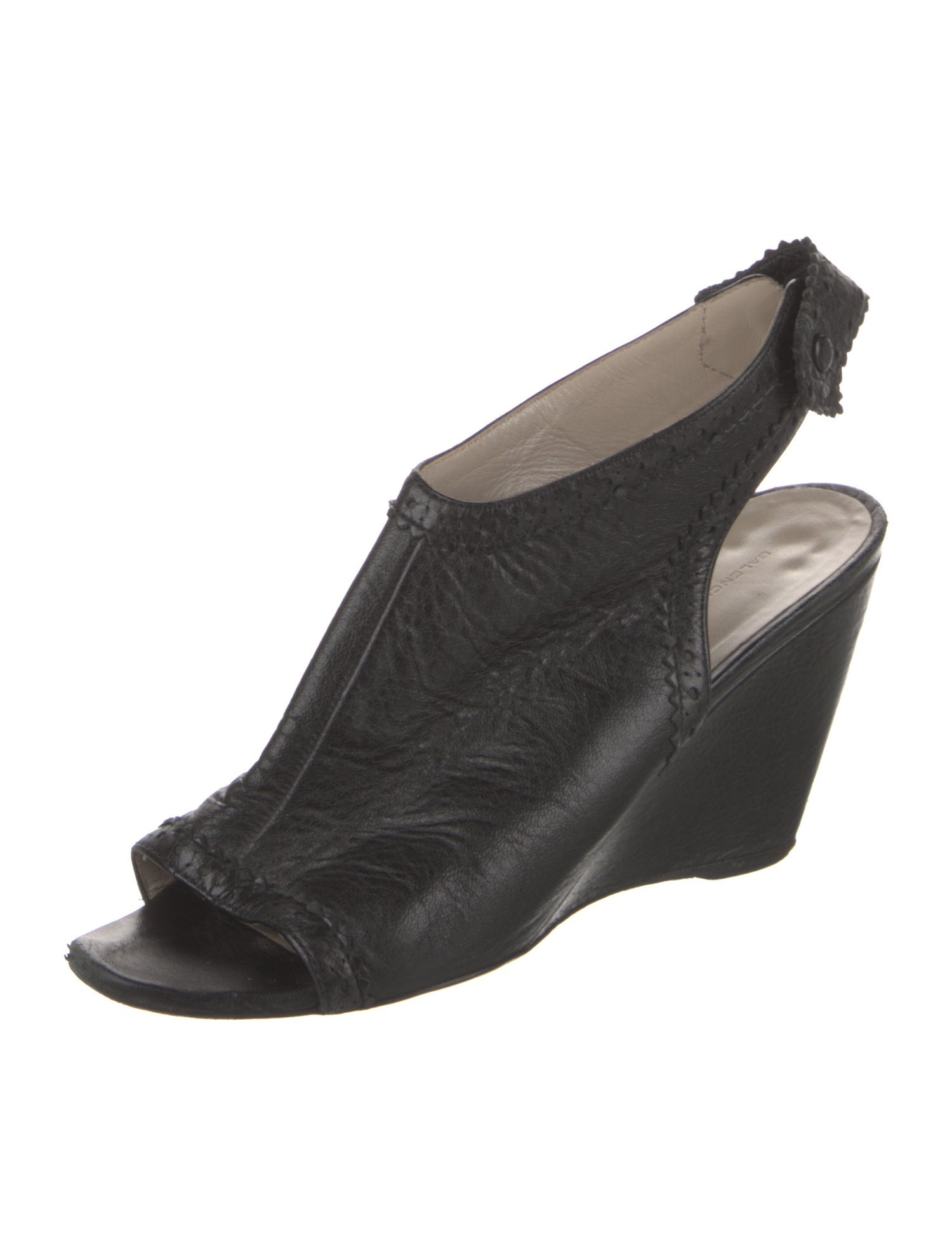 Balenciaga Leather Slingback Pumps