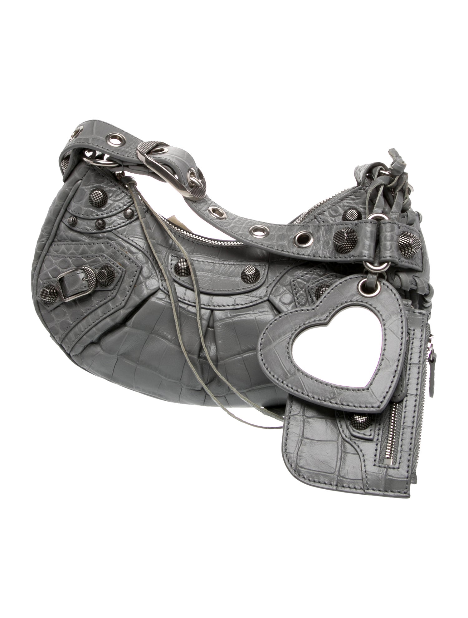 Balenciaga Embossed Leather Hobo 2022