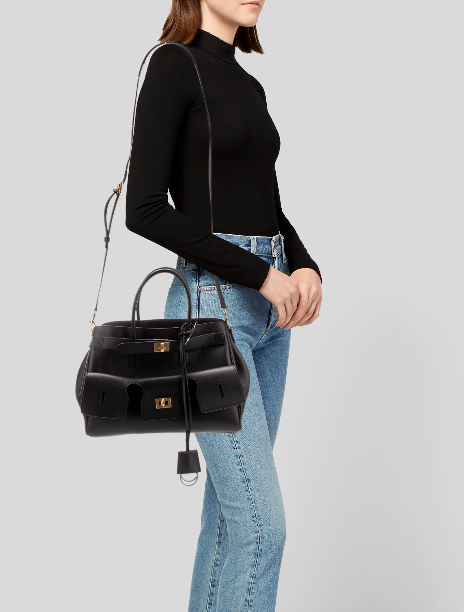 Balenciaga Leather Bel Air Medium 2024